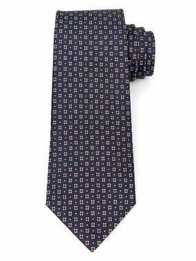 Vintage Austin Reed Regent Street All Silk Navy Geometric Men’s Tie